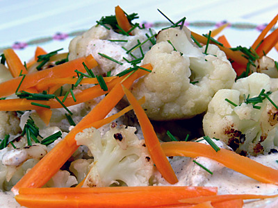 Blumenkohl in Joghurtsauce