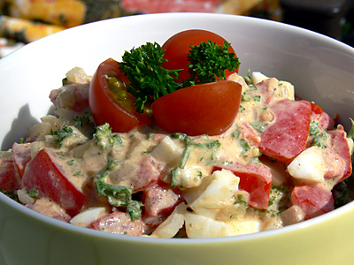 Eier-Tomaten-Aufstrich