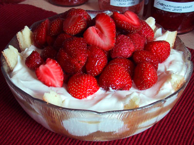 Erdbeer-Rhabarber-Tiramisu