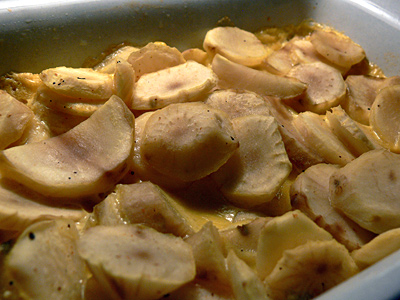 Gebackener Topinambur