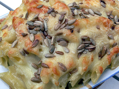 Penne-Spinat-Auflauf