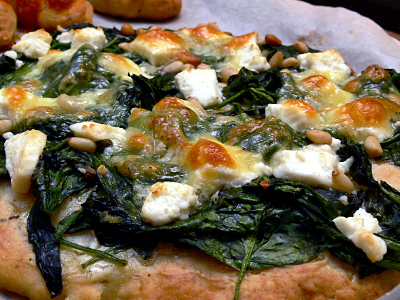 Spinatpizza
