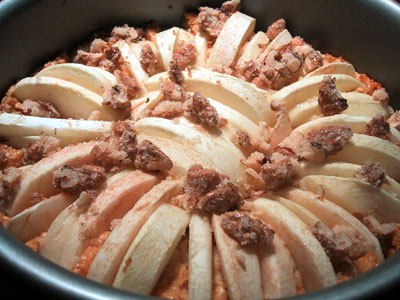 Überbackene Apfel-Aprikosen-Creme