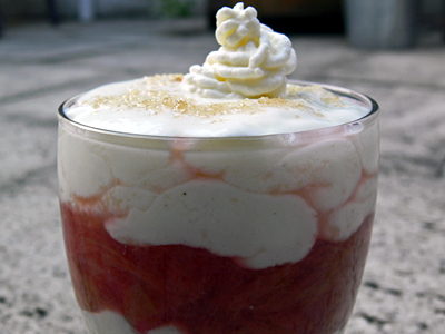 Vanille-Rhabarber-Crème