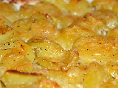 Zwei-Käse-Kartoffelgratin